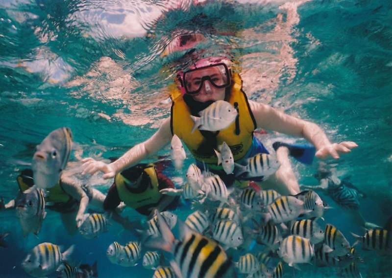 snorkeling in mare